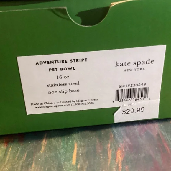 🌸Kate Spade Dog Bowl 16 Oz - Picture 5 of 6